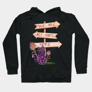 we are all mad here Hoodie